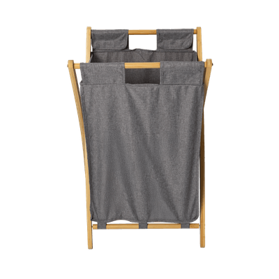 Cesta para Ropa con Estructura de Madera — precio en Tu Mundo Total